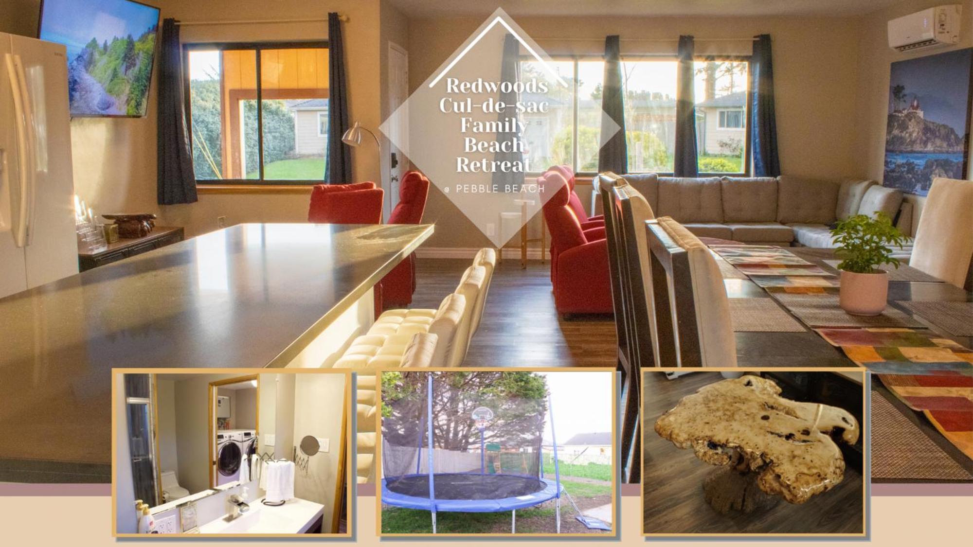 Private Home - Playground, Jumping Mat, Bbq, Darts, Firepit, Gazebo, 4 Smart Tvs, White Cotton Bedding, - The Redwood Cul-De Sac Beach Retreat 크레센트시티 외부 사진
